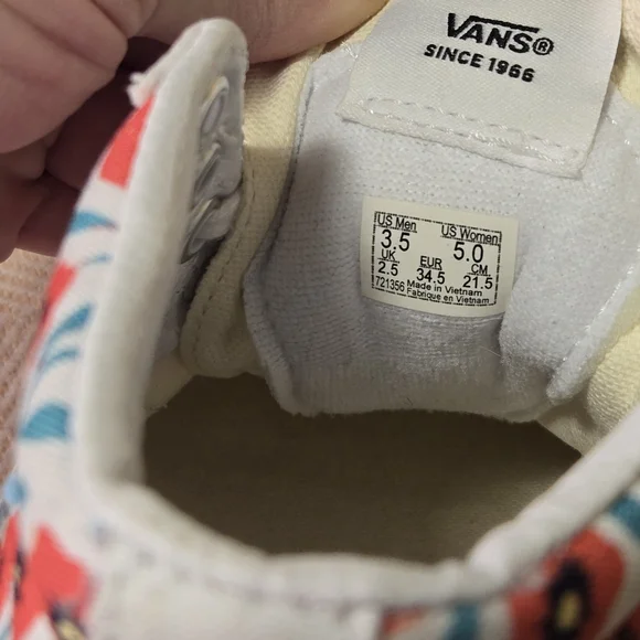 NWOB VANS Project X Flower SK8-Hi White Red Poppy Women's 5 Men's 3.5 Euro 34.5 - Picture 4 of 8